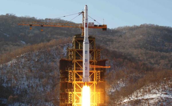 In this Dec. 12, 2012, file photo released by Korean Central News Agency, North Korea's Unha-3 rocket lifts off from the Sohae launch pad in Tongchang-ri, North Korea. In 2018, North Korea's government said it would destroy the facility. In this Dec. 12, 2012, file photo released by Korean Central News Agency, North Korea's Unha-3 rocket lifts off from the Sohae launch pad in Tongchang-ri, North Korea. In 2018, North Korea's government said it would destroy the facility.
