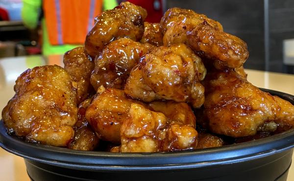Panda Express came up with the recipe for Orange Chicken 30 years ago today. It's the company's signature dish and top seller. Panda Express came up with the recipe for Orange Chicken 30 years ago today. It's the company's signature dish and top seller.