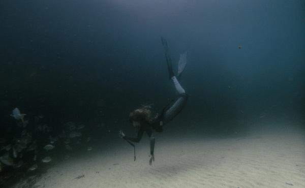 Dr. Storm Bissict, 35, dives in False Bay along the coast of Cape Town. It's her way of decompressing from her hectic pandemic days. Dr. Storm Bissict, 35, dives in False Bay along the coast of Cape Town. It's her way of decompressing from her hectic pandemic days.