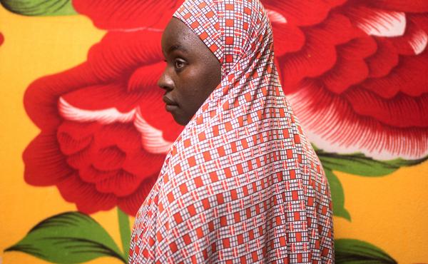 Fatima Dahiru, now 17, lives with her sister and mother in an internally displaced persons camp in Maiduguri, Nigeria. Her village was attacked two years ago. Fatima Dahiru, now 17, lives with her sister and mother in an internally displaced persons camp in Maiduguri, Nigeria. Her village was attacked two years ago.