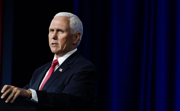 Vice President Mike Pence speaks during a Faith and Freedom Coalition policy conference on Wednesday, Sept. 30 in Atlanta. Vice President Mike Pence speaks during a Faith and Freedom Coalition policy conference on Wednesday, Sept. 30 in Atlanta.