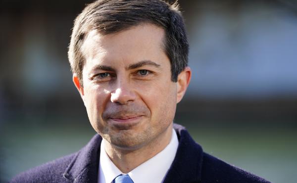 Transportation Secretary Pete Buttigieg listens at an event in Philadelphia, on Jan. 14, 2022. Transportation Secretary Pete Buttigieg listens at an event in Philadelphia, on Jan. 14, 2022.