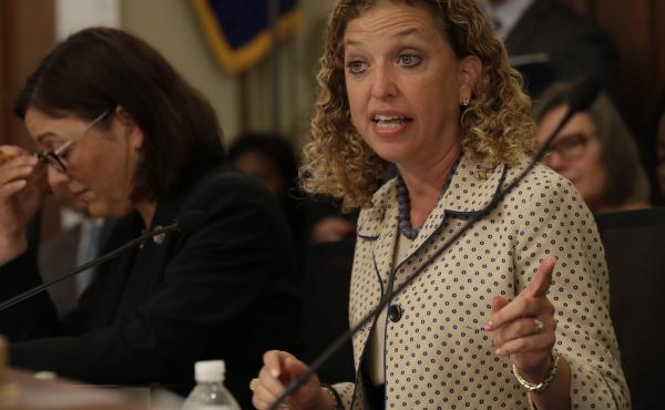 Rep. Debbie Wasserman Schultz, D-Fla., the former chair of the Democratic National Committee, on Capitol Hill in May 2017. A former IT staffer who worked for Wasserman Schultz pleaded guilty Tuesday to one count of lying on a loan application. Rep. Debbie Wasserman Schultz, D-Fla., the former chair of the Democratic National Committee, on Capitol Hill in May 2017. A former IT staffer who worked for Wasserman Schultz pleaded guilty Tuesday to one count of lying on a loan application.