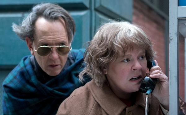 Melissa McCarthy stars with Richard E. Grant in Can You Ever Forgive Me? -- a film about literary forger Lee Israel. Melissa McCarthy stars with Richard E. Grant in Can You Ever Forgive Me? -- a film about literary forger Lee Israel.