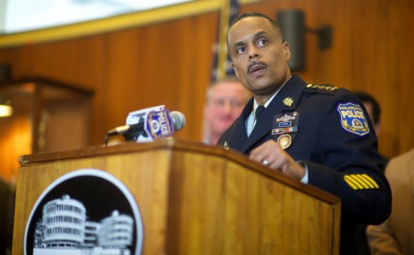 Philadelphia Police Commissioner Richard Ross addresses media at a press conference in January. Philadelphia Police Commissioner Richard Ross addresses media at a press conference in January.