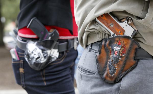 A new survey finds that a majority of Americans, including gun owners, support laws that allow family members or law enforcement to request temporary removal of guns from a person who is seen to be a risk to themselves or others. A new survey finds that a majority of Americans, including gun owners, support laws that allow family members or law enforcement to request temporary removal of guns from a person who is seen to be a risk to themselves or others.