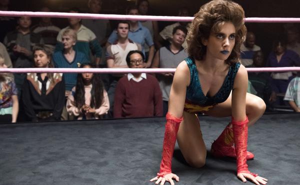 Alison Brie as Ruth, in the ring on GLOW. Alison Brie as Ruth, in the ring on GLOW.