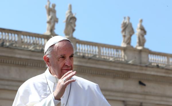 In an interview this week, Pope Francis criticized the phrasing about temptation in the Lord's Prayer. The pontiff is pictured here at the Vatican in April. In an interview this week, Pope Francis criticized the phrasing about temptation in the Lord's Prayer. The pontiff is pictured here at the Vatican in April.