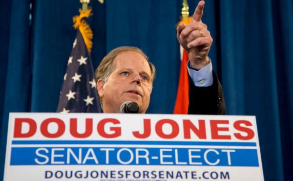 Senator-elect Doug Jones, D-Ala., speaks to the press last week after his win in the Alabama special election. Senator-elect Doug Jones, D-Ala., speaks to the press last week after his win in the Alabama special election.