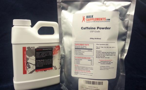 One teaspoon of pure caffeine powder delivers about the same jolt as 25 cups of coffee. One teaspoon of pure caffeine powder delivers about the same jolt as 25 cups of coffee.