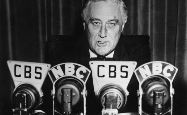 12th October 1939: American President Franklin Delano Roosevelt addresses America. 12th October 1939: American President Franklin Delano Roosevelt addresses America.