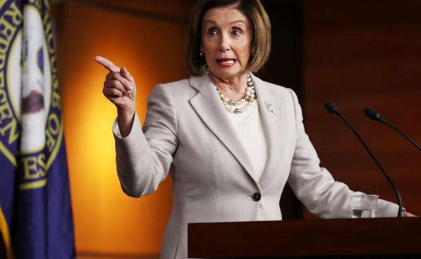 House Speaker Nancy Pelosi holds a news conference at the Capitol. House Speaker Nancy Pelosi holds a news conference at the Capitol.