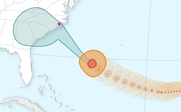 Hurricane Florence depiction Hurricane Florence depiction