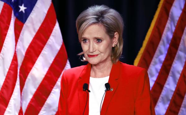 Sen. Cindy Hyde-Smith, R-Miss., seen at a debate with Democrat Mike Espy in Jackson, Miss., won a runoff election to hold her seat on Tuesday. Sen. Cindy Hyde-Smith, R-Miss., seen at a debate with Democrat Mike Espy in Jackson, Miss., won a runoff election to hold her seat on Tuesday.