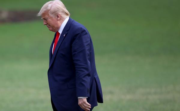 President Trump returns to the White House Thursday after traveling to Florida earlier in the day. He did not take questions from gathered reporters. President Trump returns to the White House Thursday after traveling to Florida earlier in the day. He did not take questions from gathered reporters.