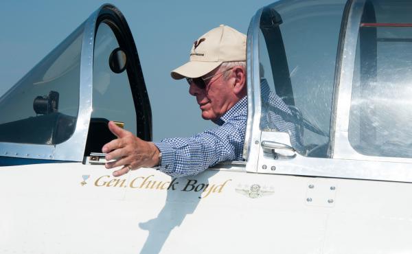 Retired Gen. Chuck Boyd at Maxwell Air Force Base in Montgomery, Ala., in 2016. Retired Gen. Chuck Boyd at Maxwell Air Force Base in Montgomery, Ala., in 2016.