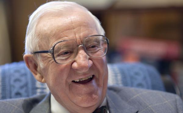 Retired Supreme Court Justice John Paul Stevens, then 91, works in his office at the Supreme Court on Sept. 28, 2011. Retired Supreme Court Justice John Paul Stevens, then 91, works in his office at the Supreme Court on Sept. 28, 2011.