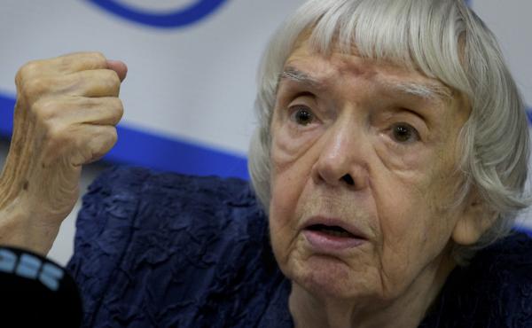 Russian human rights activist Lyudmila Alexeyeva speaks at a news conference in Moscow in 2012. She died Sunday at the age of 91. Russian human rights activist Lyudmila Alexeyeva speaks at a news conference in Moscow in 2012. She died Sunday at the age of 91.