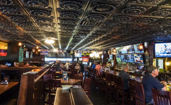 A bar in Myrtle Beach, S.C., is shown before the pandemic. The governor's curfew on alcohol sales affects bars but not retailers. A bar in Myrtle Beach, S.C., is shown before the pandemic. The governor's curfew on alcohol sales affects bars but not retailers.