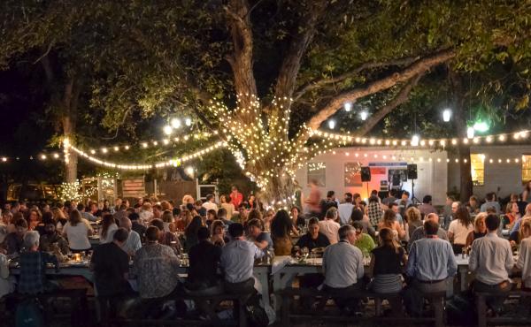 SXSW Eco attendees at the welcome dinner at Springdale Farms in East Austin on Oct. 6. SXSW Eco attendees at the welcome dinner at Springdale Farms in East Austin on Oct. 6.