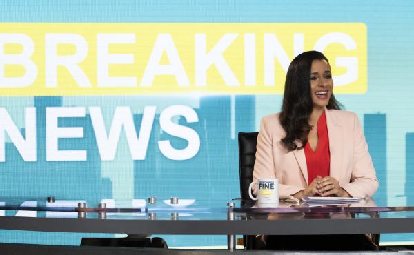 Sarah Cooper delivers the news in her special Everything's Fine. Sarah Cooper delivers the news in her special Everything's Fine.