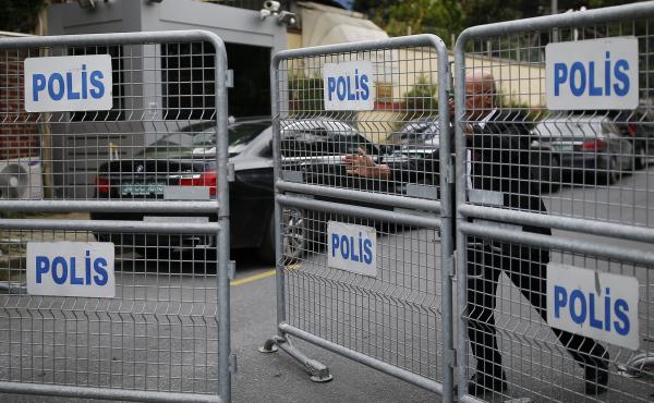A blocked road in Istanbul leads to the Saudi consulate. Jamal Khashoggi, a prominent critic of Saudi Arabia's crown prince, visited the consulate earlier this week and has not been seen since. A blocked road in Istanbul leads to the Saudi consulate. Jamal Khashoggi, a prominent critic of Saudi Arabia's crown prince, visited the consulate earlier this week and has not been seen since.