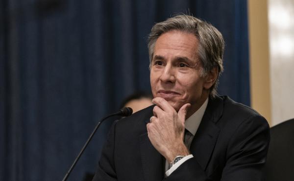 Antony Blinken listens last week during his confirmation hearing to be secretary of state before the Senate Foreign Relations Committee. Antony Blinken listens last week during his confirmation hearing to be secretary of state before the Senate Foreign Relations Committee.