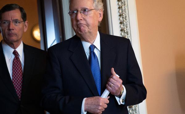 Senate Majority Leader Mitch McConnell led the effort to advance an amendment that supports keeping U.S. troops in Syria and Afghanistan to fight ISIS and al-Qaida. Senate Majority Leader Mitch McConnell led the effort to advance an amendment that supports keeping U.S. troops in Syria and Afghanistan to fight ISIS and al-Qaida.