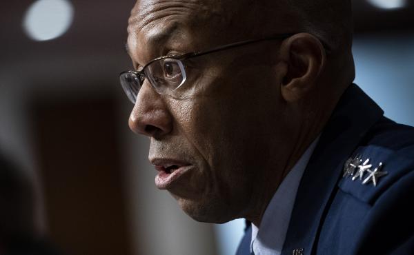 Charles Q. Brown Jr. was confirmed by the Senate to become Air Force chief of staff on Tuesday. He's seen here testifying during his Senate nomination hearing in May. Charles Q. Brown Jr. was confirmed by the Senate to become Air Force chief of staff on Tuesday. He's seen here testifying during his Senate nomination hearing in May.