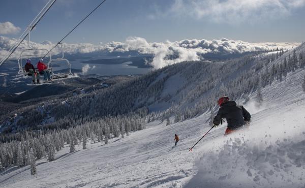 There's plenty of social distance out on the slopes, but resorts are requiring masks in lift lines and lodges and limiting lodge use. Most skiers and boarders are happy to comply but Schweitzer Mountain in Idaho had to suspend season passes for some who r There's plenty of social distance out on the slopes, but resorts are requiring masks in lift lines and lodges and limiting lodge use. Most skiers and boarders are happy to comply but Schweitzer Mountain in Idaho had to suspend season passes for some who r