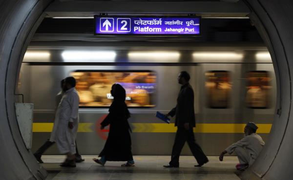 A Delhi subway station. Our Delhi-based writer says: "The minute I get into a subway station, I feel like I'm in a different city. A Delhi subway station. Our Delhi-based writer says: "The minute I get into a subway station, I feel like I'm in a different city.