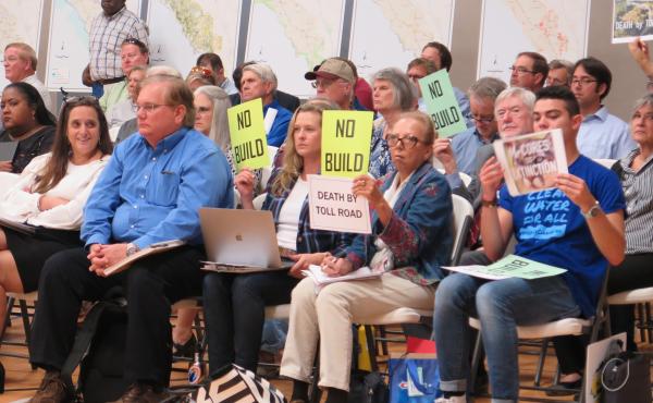 Opponents of the proposed toll roads have been outspoken at public meetings like this one in Madison, Fla. Opponents of the proposed toll roads have been outspoken at public meetings like this one in Madison, Fla.