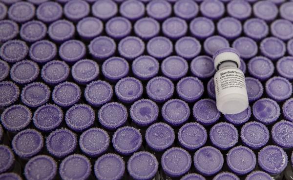 Vials of Pfizer's COVID-19 vaccine are pictured at Rady Children's Hospital in San Diego in December. Mexicans have gone to California, Florida and other states seeking vaccines as their country has struggled to roll them out. Vials of Pfizer's COVID-19 vaccine are pictured at Rady Children's Hospital in San Diego in December. Mexicans have gone to California, Florida and other states seeking vaccines as their country has struggled to roll them out.