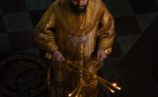 Priests omitted a Moscow bishop's name during services at the Church of St. George in Lviv, Ukraine, on Sunday. Theologians say the move marks a significant shift in the Orthodox Christian world. Priests omitted a Moscow bishop's name during services at the Church of St. George in Lviv, Ukraine, on Sunday. Theologians say the move marks a significant shift in the Orthodox Christian world.