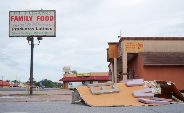 A store in Port Arthur, Texas, suffers wind damage in the aftermath of Hurricane Laura. Though there was some damage, many Jefferson County residents say they were lucky the storm did not do more. A store in Port Arthur, Texas, suffers wind damage in the aftermath of Hurricane Laura. Though there was some damage, many Jefferson County residents say they were lucky the storm did not do more.