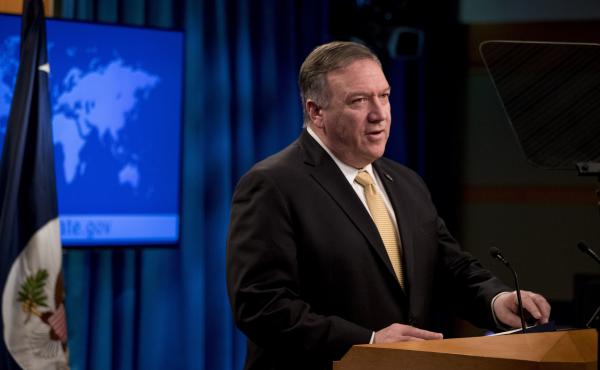 Secretary of State Mike Pompeo speaks Monday during a news conference at the State Department, where he announced the administration will rescind a 1978 department legal opinion that viewed settlements in the Israeli-occupied West Bank as inconsistent wit Secretary of State Mike Pompeo speaks Monday during a news conference at the State Department, where he announced the administration will rescind a 1978 department legal opinion that viewed settlements in the Israeli-occupied West Bank as inconsistent wit