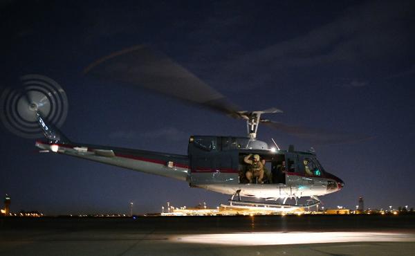 The State Department ordered "non-emergency" U.S. government employees out of Iraq on Wednesday. A helicopter carrying U.S. Secretary of State Mike Pompeo is seen taking off from Baghdad International Airport last week. The State Department ordered "non-emergency" U.S. government employees out of Iraq on Wednesday. A helicopter carrying U.S. Secretary of State Mike Pompeo is seen taking off from Baghdad International Airport last week.