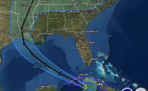 Tropical Storm Laura will become a hurricane by early Tuesday, forecasters say. The storm could make landfall near the Texas-Louisiana border — and it will remain dangerous as it moves inland. Tropical Storm Laura will become a hurricane by early Tuesday, forecasters say. The storm could make landfall near the Texas-Louisiana border — and it will remain dangerous as it moves inland.