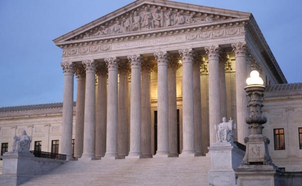 The U.S. Supreme Court building at dusk on Capitol Hill in Washington. The U.S. Supreme Court building at dusk on Capitol Hill in Washington.