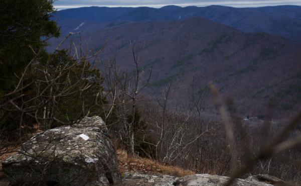 Looking west from this overlook in the George Washington National Forest in central Virginia, the pathway of the Atlantic Coast Pipeline would be visible along the valley floor running to the north. Looking west from this overlook in the George Washington National Forest in central Virginia, the pathway of the Atlantic Coast Pipeline would be visible along the valley floor running to the north.