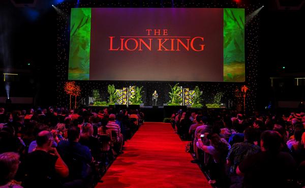 "The Lion King," released in 1994 and one of the top grossing U.S. films of all time, is celebrated at a Disney fan event in Anaheim, Calif. "The Lion King," released in 1994 and one of the top grossing U.S. films of all time, is celebrated at a Disney fan event in Anaheim, Calif.