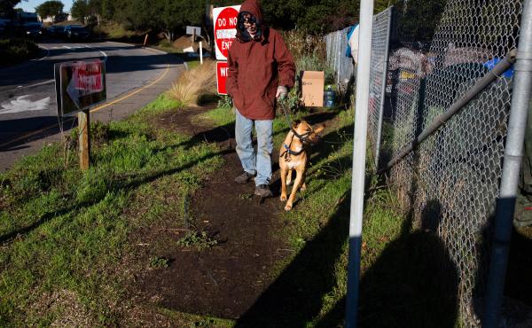 Norm Ciha says he lost his bedding, clothes and the medicine he'd been prescribed to treat hepatitis C during a sweep of his camp outside an Ikea in Emeryville, Calif., in November 2018. Norm Ciha says he lost his bedding, clothes and the medicine he'd been prescribed to treat hepatitis C during a sweep of his camp outside an Ikea in Emeryville, Calif., in November 2018.