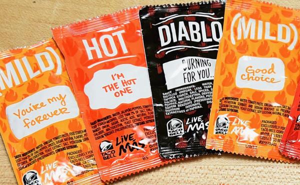 Taco Bell wants customers to collect its sauce packets so they can be turned into other products rather than sent to the landfill. Taco Bell wants customers to collect its sauce packets so they can be turned into other products rather than sent to the landfill.