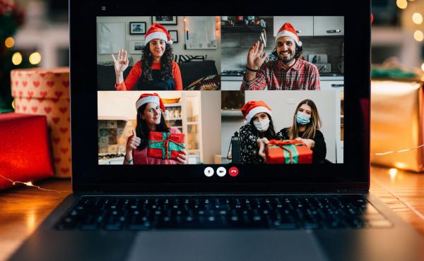 A video call on a laptop screen during Christmas. The Centers for Disease Control and Prevention released new guidance on Friday for safely celebrating the upcoming holiday season. A video call on a laptop screen during Christmas. The Centers for Disease Control and Prevention released new guidance on Friday for safely celebrating the upcoming holiday season.