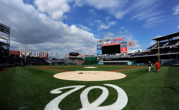 Nationals Park in Washington, where the Congressional Baseball Game is scheduled to take place Thursday, a day after Rep. Steve Scalise and four others were shot during practice Wednesday. Nationals Park in Washington, where the Congressional Baseball Game is scheduled to take place Thursday, a day after Rep. Steve Scalise and four others were shot during practice Wednesday.