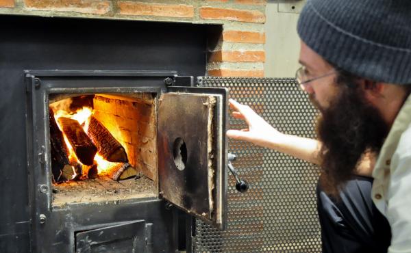 Jonathan Bethony bakes his whole grain breads in a wood-fired oven, heated to about 500 degrees, to help the weighty loaves rise. Jonathan Bethony bakes his whole grain breads in a wood-fired oven, heated to about 500 degrees, to help the weighty loaves rise.
