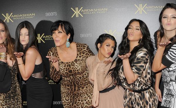 Khloe Kardashian, Kylie Jenner, Kris Kardashian, Kourtney Kardashian, Kim Kardashian, and Kendall Jenner in Hollywood at the Kardashian Kollection Launch Party in 2011. Khloe Kardashian, Kylie Jenner, Kris Kardashian, Kourtney Kardashian, Kim Kardashian, and Kendall Jenner in Hollywood at the Kardashian Kollection Launch Party in 2011.
