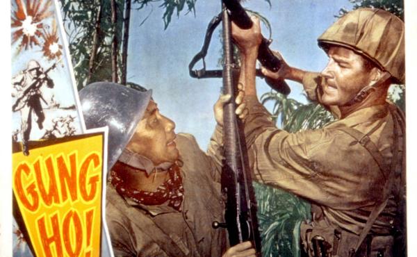 The gung-ho slogan adopted by some Marines became so well-known that it was turned into a 1943 movie. The gung-ho slogan adopted by some Marines became so well-known that it was turned into a 1943 movie.