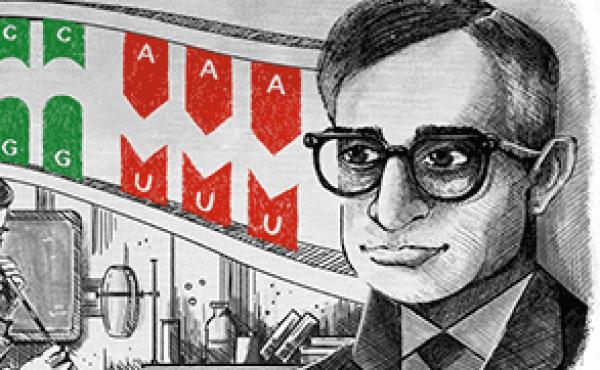 The Google Doodle for January 9, 2018 honors Har Gobind Khorana. The Google Doodle for January 9, 2018 honors Har Gobind Khorana.