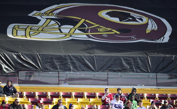 Fans sit in the stands before the start of a game between the New York Giants and Washington Redskins at FedEx Field in 2019 in Landover, Md. The Redskins, and other teams, are reviewing their names. Fans sit in the stands before the start of a game between the New York Giants and Washington Redskins at FedEx Field in 2019 in Landover, Md. The Redskins, and other teams, are reviewing their names.